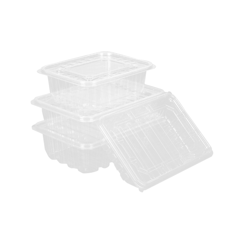 جعبه بسته بندی میوه کاملا شفاف یکبار مصرف