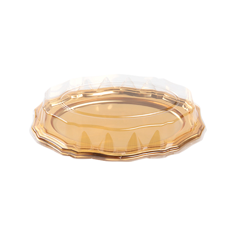 سینی کیک پلاستیکی طلایی
