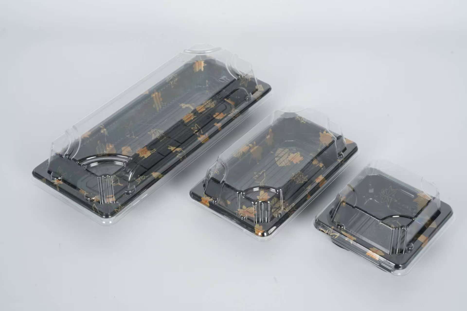 جعبه سینی غذای سوشی مواد پلاستیکی یکبار مصرف PP 