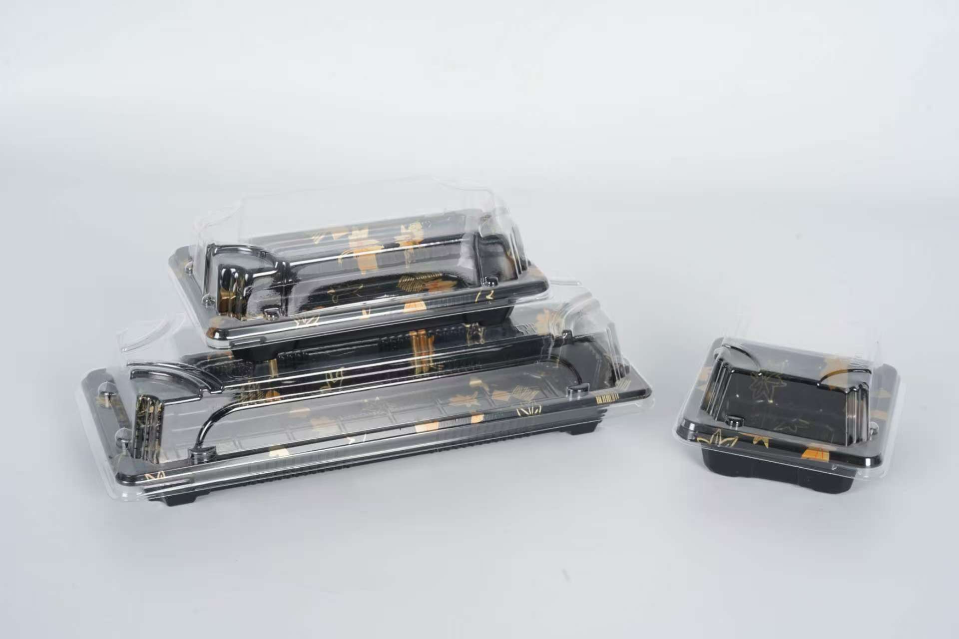 جعبه سینی غذای سوشی مواد پلاستیکی یکبار مصرف PP 