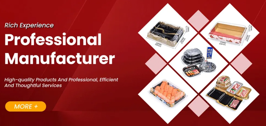 جعبه سینی سوشی پلاستیکی یکبار مصرف 